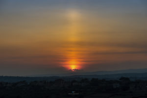 Alessia Scarso astrofotografa astrofotografia sun pillar modica tramonto