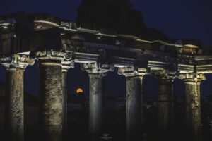 alessia scarso astrofotografa astrofotografia luna piena foro romano